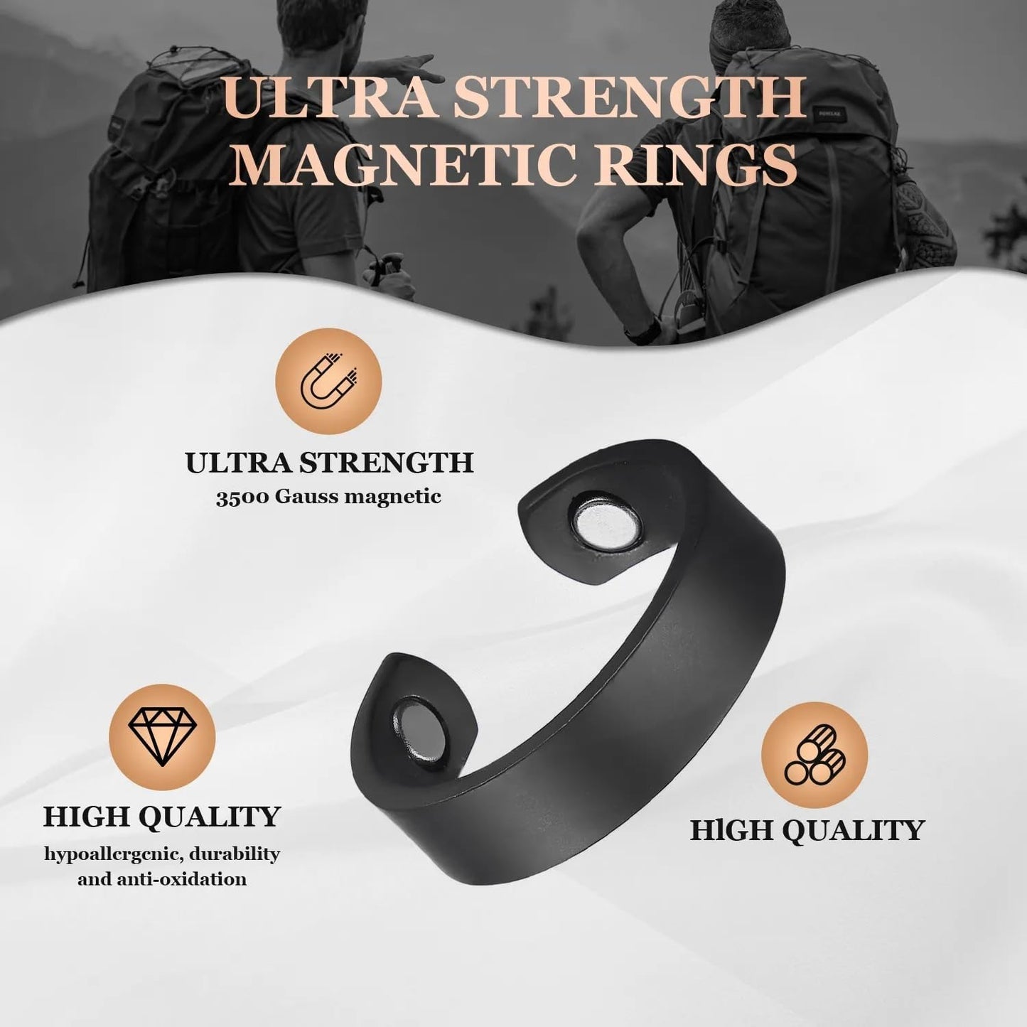 Sugar Control Ring & Acupressure Clip – Natural Blood Sugar Regulation Support | Non-Invasive Wellness Aid
