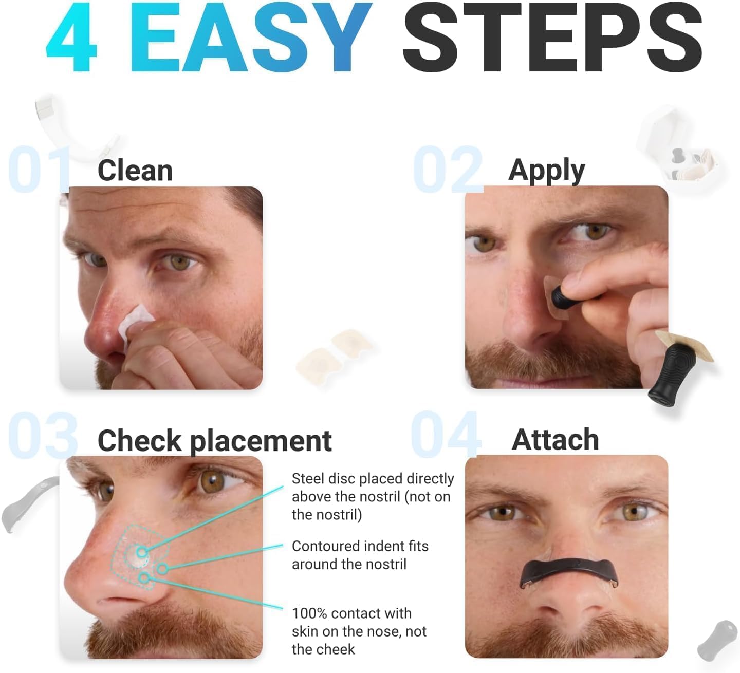 Magnetic Breathing Nasal Strip – Enhance Airflow & Reduce Snoring