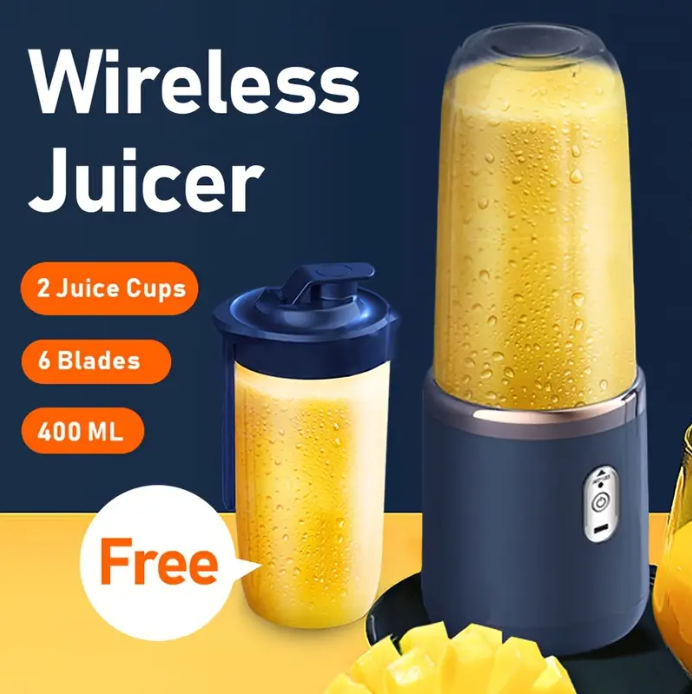 Portable Blender Mini Juicerโข | Perfect for Smoothies Shakes and Juices (400ml)