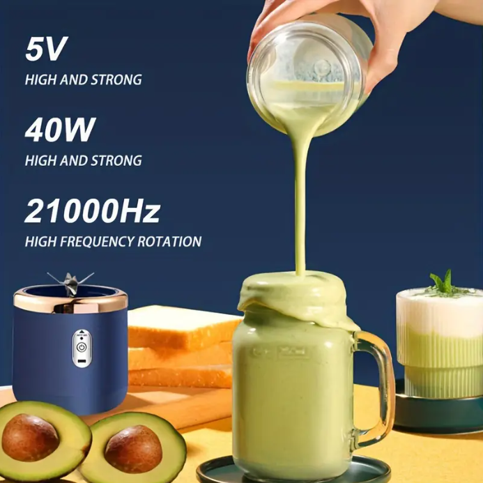Portable Blender Mini Juicerโข | Perfect for Smoothies Shakes and Juices (400ml)