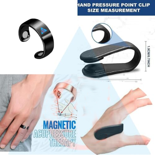 Sugar Control Ring & Acupressure Clip – Natural Blood Sugar Regulation Support | Non-Invasive Wellness Aid