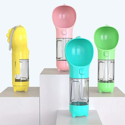 Pet Water Bottle with Water Dispenser and Feeding function