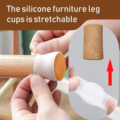 Leg Caps for Furniture- Easy movement & No more floor scratches