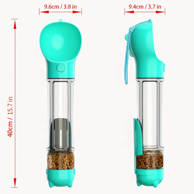 Pet Water Bottle with Water Dispenser and Feeding function