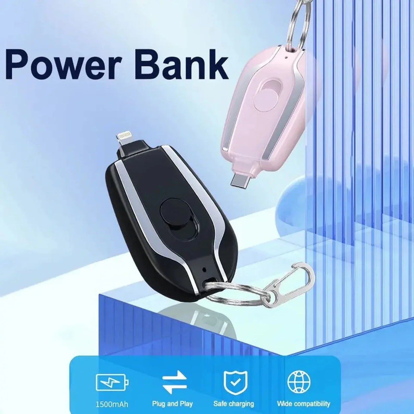 Mini Power Bank Keychain - HomeHq