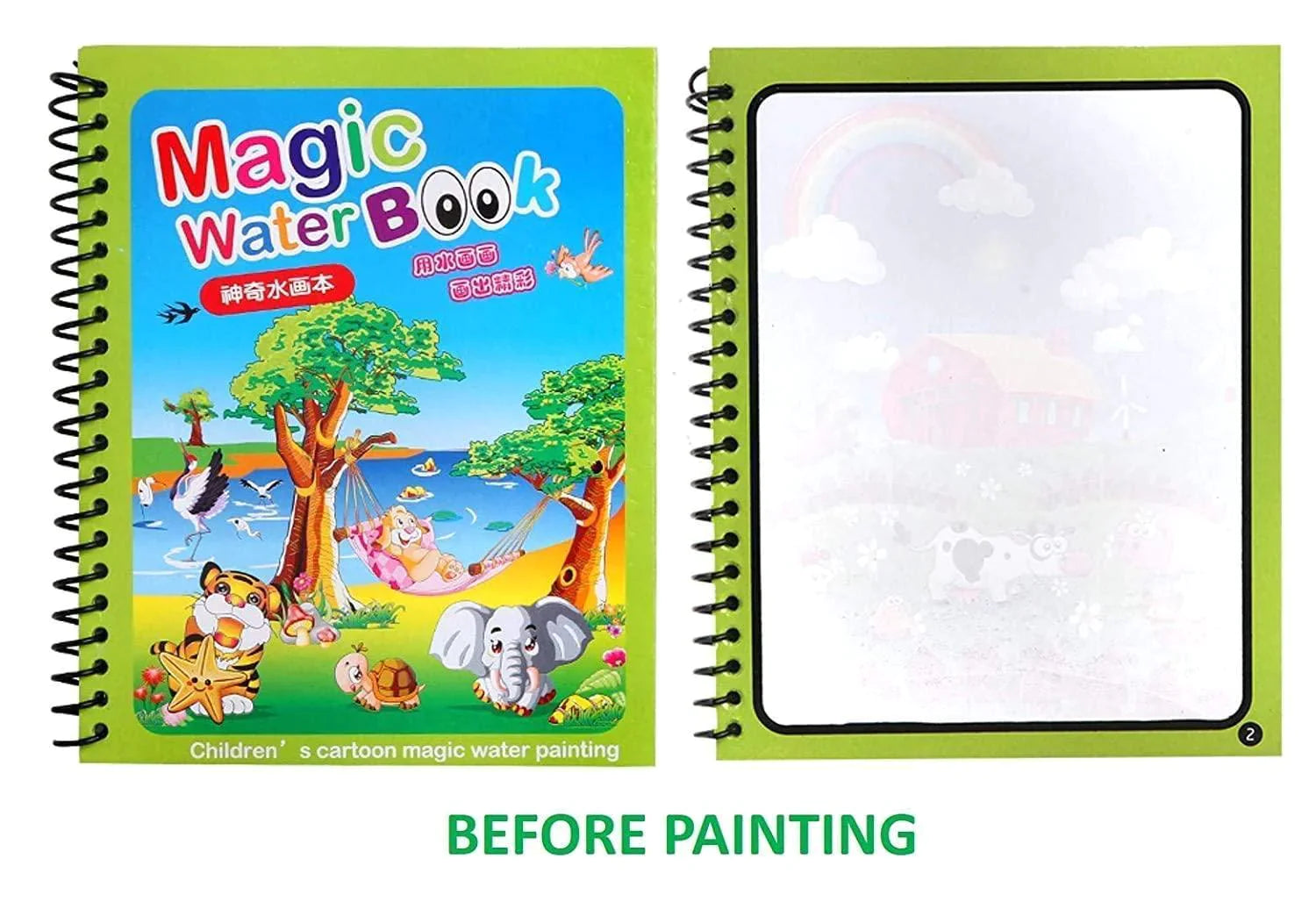 Magical Water Painting Book 🎨 (Set of 4) - HomeHq