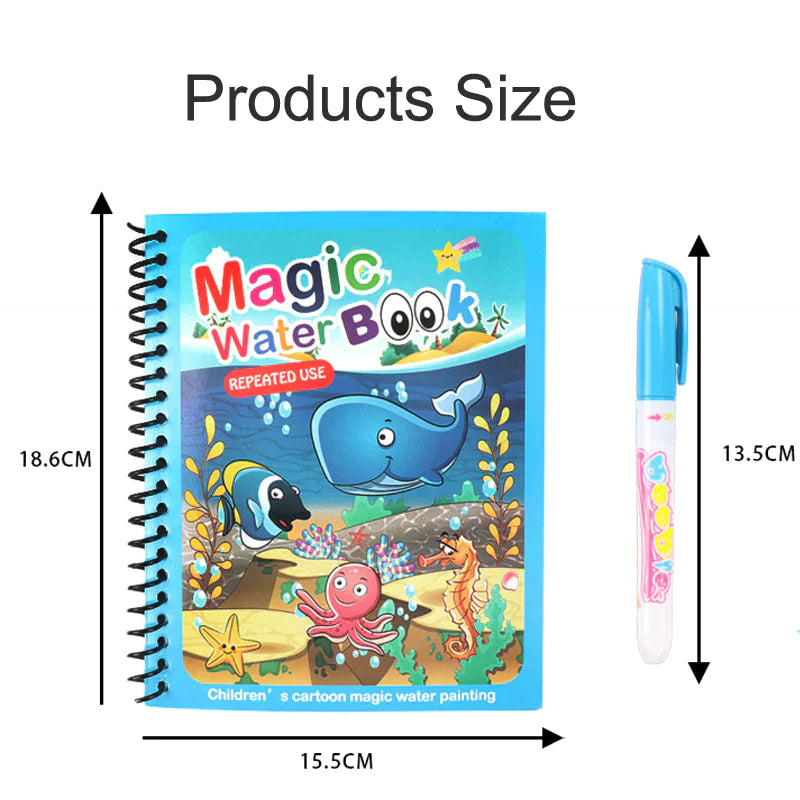 Magical Water Painting Book 🎨 (Set of 4) - HomeHq